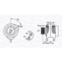 Alternátor MAGNETI MARELLI 063321753010