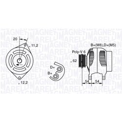 Alternátor MAGNETI MARELLI 063321803010