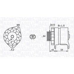 Alternátor MAGNETI MARELLI 063532625010