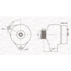 Alternátor MAGNETI MARELLI 063731300010