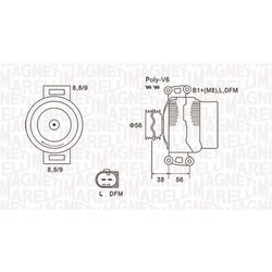 Alternátor MAGNETI MARELLI 063731754010