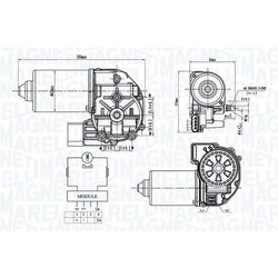 Motor stieračov MAGNETI MARELLI 064372600010 - obr. 1