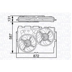 Ventilátor chladenia motora MAGNETI MARELLI 069422582010