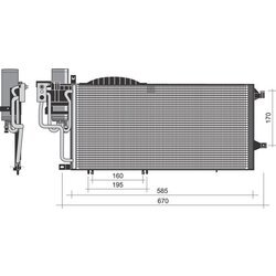 Kondenzátor klimatizácie MAGNETI MARELLI 350203352000