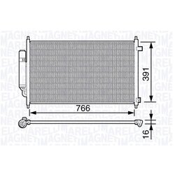 Kondenzátor klimatizácie MAGNETI MARELLI 350203661000