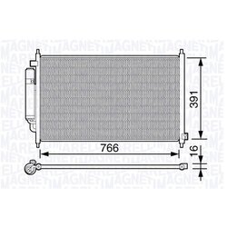 Kondenzátor klimatizácie MAGNETI MARELLI 350203662000