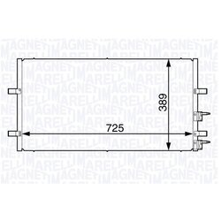 Kondenzátor klimatizácie MAGNETI MARELLI 350203730000