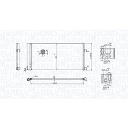 Kondenzátor klimatizácie MAGNETI MARELLI 350203847000