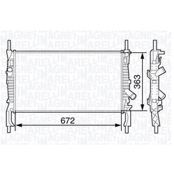 Chladič motora MAGNETI MARELLI 350213131800