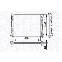 Chladič motora MAGNETI MARELLI 350213132100