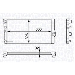 Chladič motora MAGNETI MARELLI 350213142200