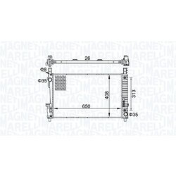 Chladič motora MAGNETI MARELLI 350213151700 - obr. 1