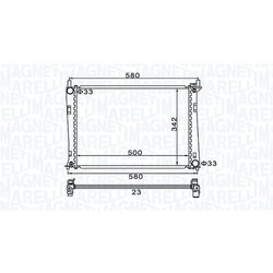 Chladič motora MAGNETI MARELLI 350213152600