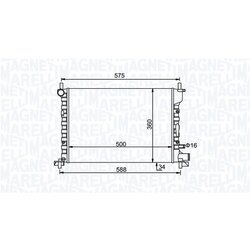 Chladič motora MAGNETI MARELLI 350213193300