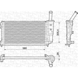 Chladič motora MAGNETI MARELLI 350213197000