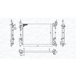 Chladič motora MAGNETI MARELLI 350213200400