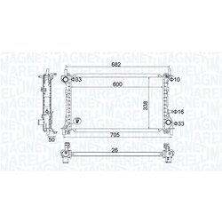 Chladič motora MAGNETI MARELLI 350213201200