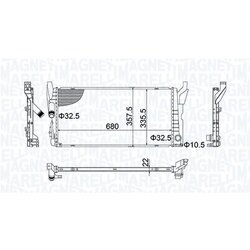 Chladič motora MAGNETI MARELLI 350213202900