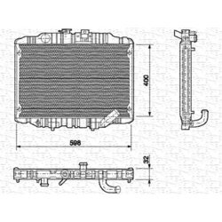 Chladič motora MAGNETI MARELLI 350213550000