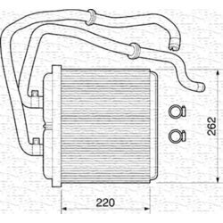Výmenník tepla vnútorného kúrenia MAGNETI MARELLI 350218072000 - obr. 1