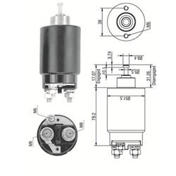 Elektromagnetický spínač pre štartér MAGNETI MARELLI 940113050265