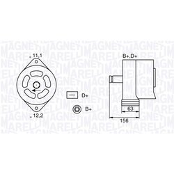 Alternátor MAGNETI MARELLI 063320025010