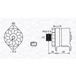 Alternátor MAGNETI MARELLI 063532637010