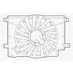 Ventilátor chladenia motora MAGNETI MARELLI 069422242010