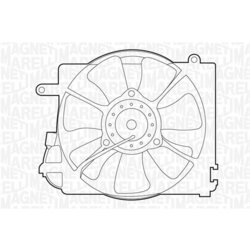 Ventilátor chladenia motora MAGNETI MARELLI 069422294010