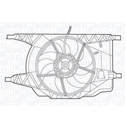 Ventilátor chladenia motora MAGNETI MARELLI 069422536010