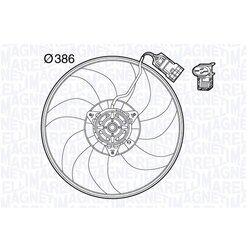 Ventilátor chladenia motora MAGNETI MARELLI 069422570010