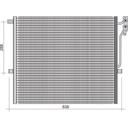 Kondenzátor klimatizácie MAGNETI MARELLI 350203354000