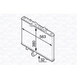 Chladič motora MAGNETI MARELLI 350213138300