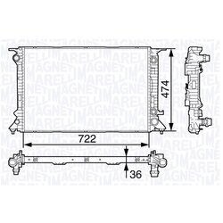 Chladič motora MAGNETI MARELLI 350213138800