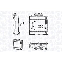 Chladič motora MAGNETI MARELLI 350213139300