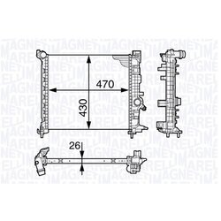 Chladič motora MAGNETI MARELLI 350213143300