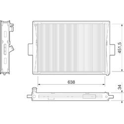 Chladič motora MAGNETI MARELLI 350213266000