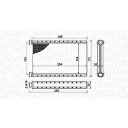 Výmenník tepla vnútorného kúrenia MAGNETI MARELLI 350218504000