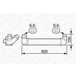 Chladič plniaceho vzduchu MAGNETI MARELLI 351319203590