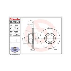 Brzdový kotúč MAGNETI MARELLI 360406042500