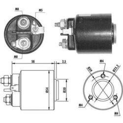 Elektromagnetický spínač pre štartér MAGNETI MARELLI 940113050061