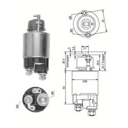 Elektromagnetický spínač pre štartér MAGNETI MARELLI 940113050231