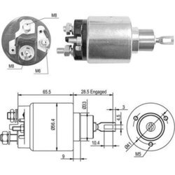 Elektromagnetický spínač pre štartér MAGNETI MARELLI 940113050428