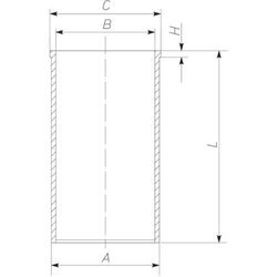 Vložka valcov MAHLE 001 WV 23 00 - obr. 1