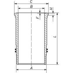 Vložka valcov MAHLE 037 WN 49 01 - obr. 1