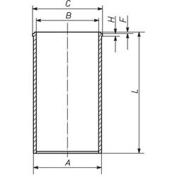 Vložka valcov MAHLE 043 WT 13 00