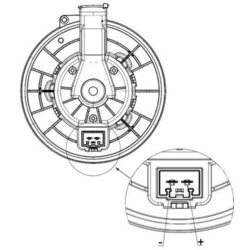 Vnútorný ventilátor MAHLE AB 259 000P - obr. 1