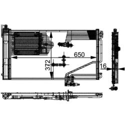 Kondenzátor klimatizácie MAHLE AC 346 000P - obr. 2