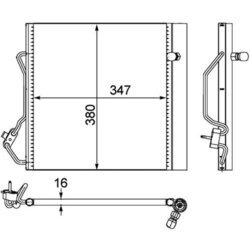 Kondenzátor klimatizácie MAHLE AC 451 000P - obr. 1