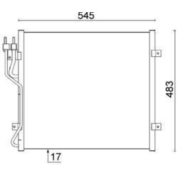 Kondenzátor klimatizácie MAHLE AC 545 000S - obr. 1